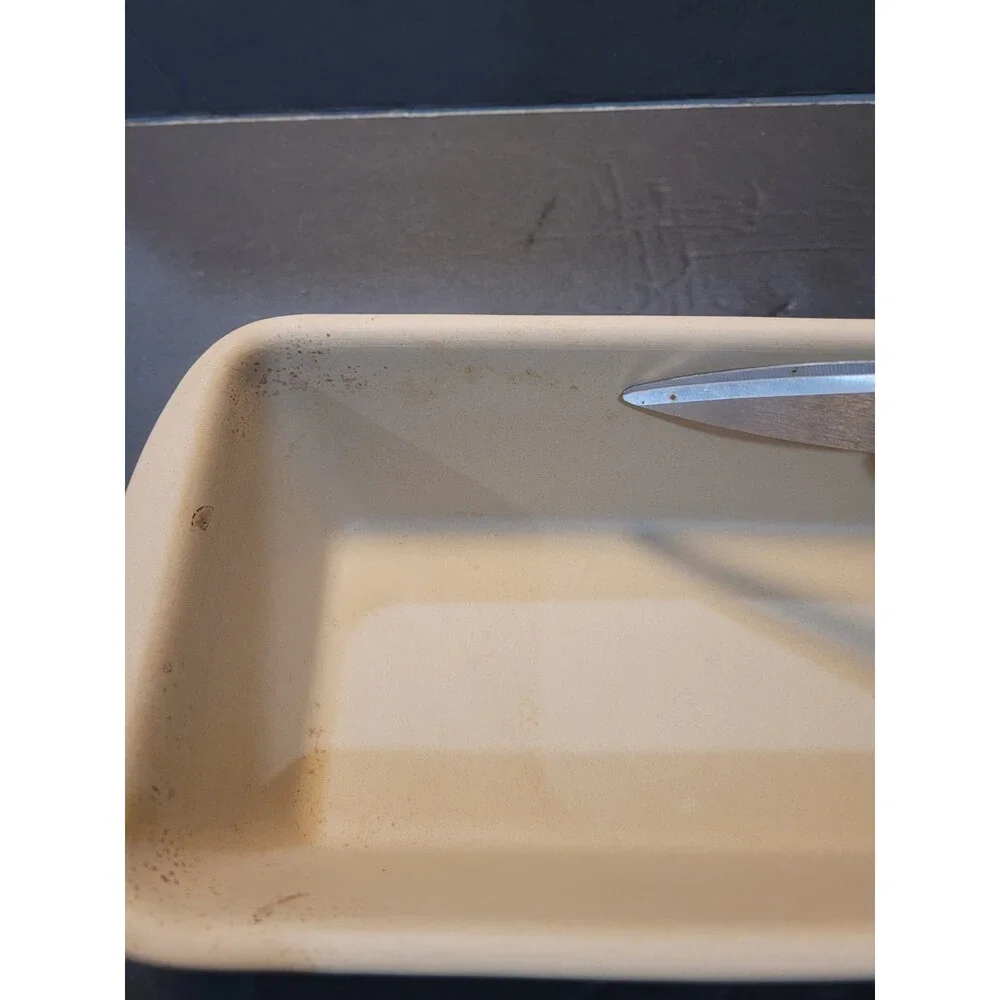 Pampered Chef Family Heritage Stoneware Loaf Pan 9x5 Unglazed #930 Vintage